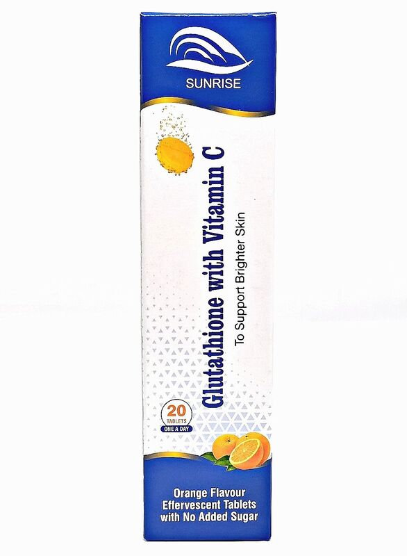 Glutathione 500mg With Vitamin C for Brighter Skin- 20 Effervescent Tablets