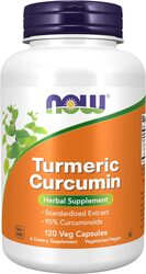 NOW Supplements, Turmeric Curcumin, Derived from Turmeric Root Extract, Herbal Supplement, 120 Veg Capsules