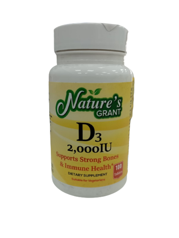 Natures grant D3 2000 IU 100 Tablets 