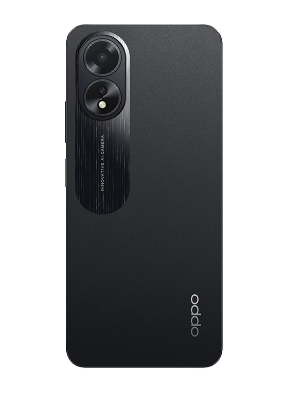 OPPO A18 128GB Glowing Black, 4GB RAM, 4G, Dual SIM Smartphone (Middle East Version)