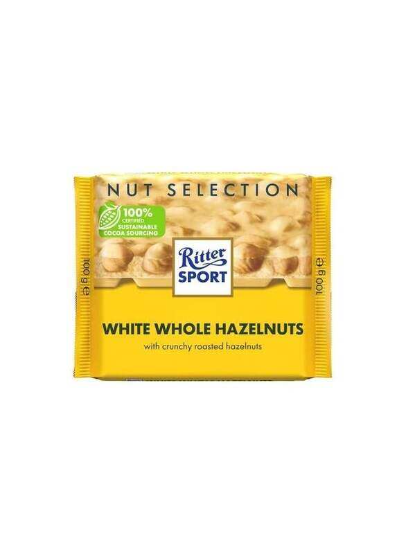 

Ritter Sport White Whole Hazelnuts Chocolate 100g