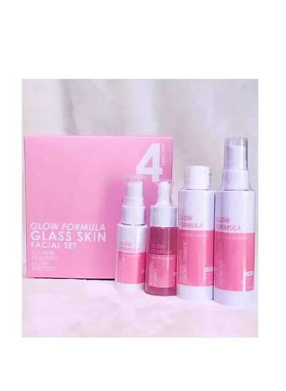 Glow Formula Glass Skin Facial Set for Cleansing, Nourishing