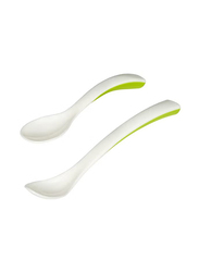 Borja Baby Feeding Spoon, 2 Pieces, White