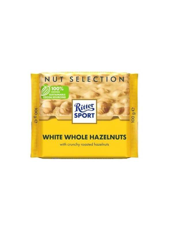 Ritter Sport White Whole Hazelnuts Chocolate 100g