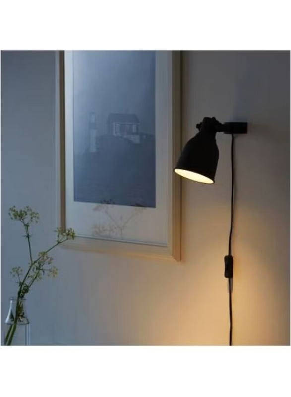 Hektar Spotlight Wall Lamp, 15 x 11cm, Dark Grey