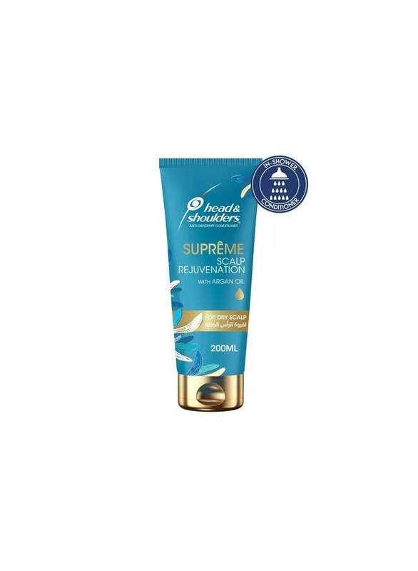 Head & Shoulders Supreme Scalp and Hair Conditioner with Argan Oil for Dry Scalp Rejuvenation 200ml