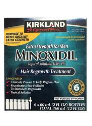 Pack Of 6 Minoxidil 5% Extra Strength Hair Regrowth Bottles 60ml