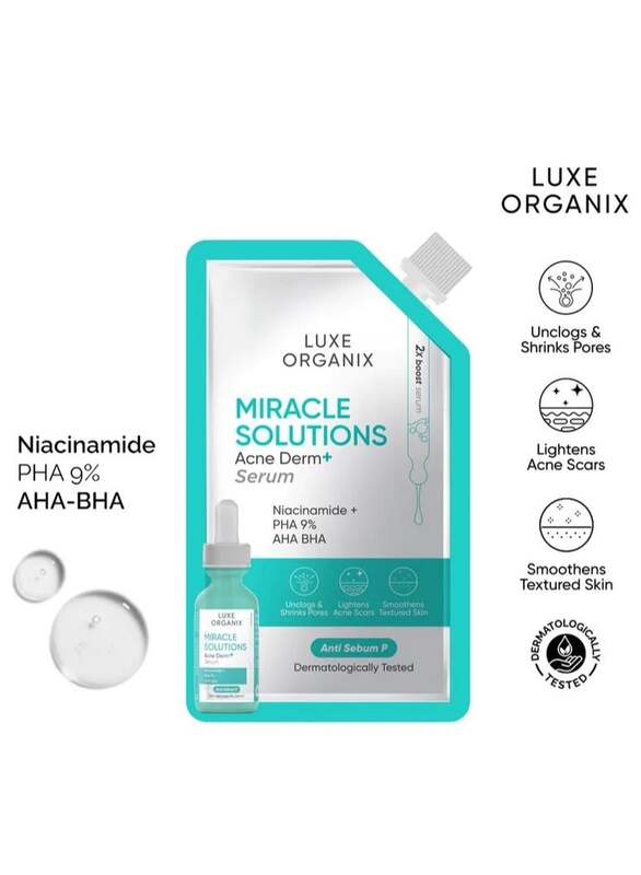 Luxe Organix Miracle Solutions Acne Derm+ Serum 30ml