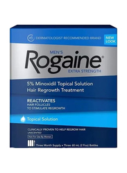 Rogaine Men's Extra Strength Solution, 3 x 60ml