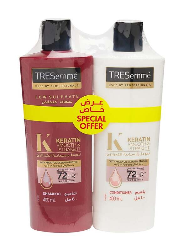 Pack Of 2 Shampoo Keratin And Conditioner 400+400ml