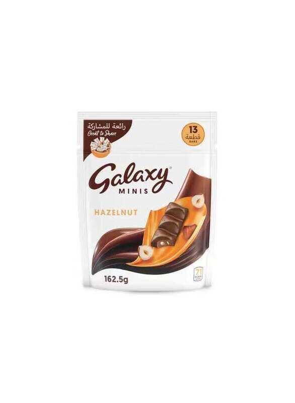 

Galaxy Chocolate Minis Hazelnut Mini Chocolate Bars 13 Bars 162.5g