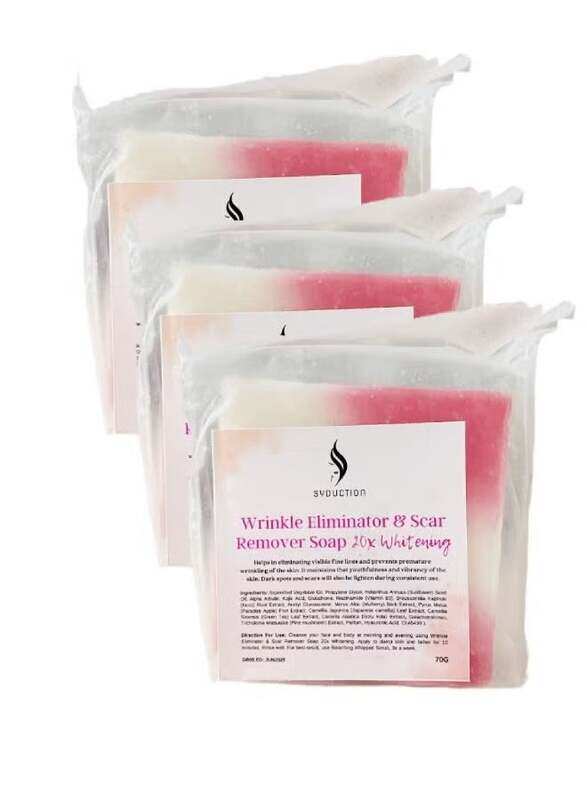 

Generic Wrinkle Eliminatir and Scar Remover Soap 70 grams Pack of 3 x 70 grams
