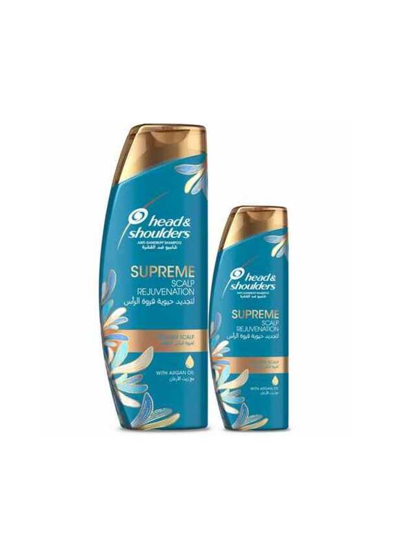 Head Shoulders Supreme Scalp Rejuvenation Shampoo With Argan Oil And Conditioner White 400ml And 200ml