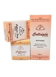 Collagen Plus 701 Whitening Soap Set Toner and Collagen Cream In addition to Vitamin C and E for Skin Care
