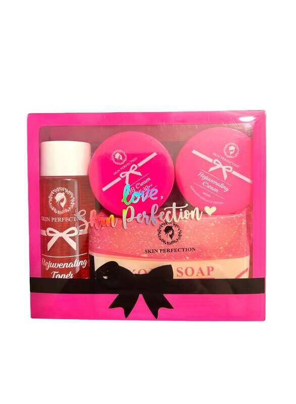 

Generic Skin Perfection Rejuvenating Set Complete Skincare Kit with BB Cream SPF 30 Rejuvenating Cream Rejuvenating Toner and Whitening Kojic Soap for a Radia