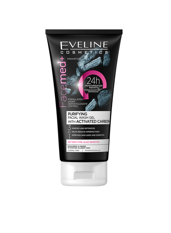 

Eveline Facemed Purifying Facial Wash Gel with Activated Carbon, 150ml