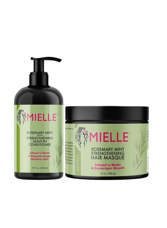 Rosemary Mint Blend Strengthening Leave In Conditioner And Hair Masque Set