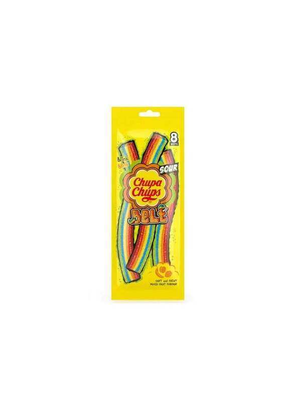 Chupa Chups Sour Belt Mix Fruit Jellies 57g