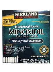 Pack Of 6 Minoxidil 5% Extra Strength Hair Regrowth Bottles 60ml