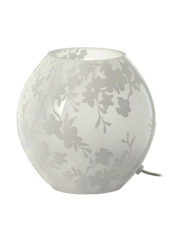 18cm Cherry Blossoms Table Lamp, Grey