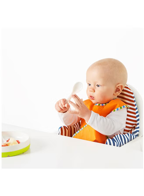 Borja Baby Feeding Spoon, 2 Pieces, White