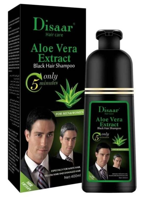 Aloe Vera Natural Black Hair Dye Shampoo