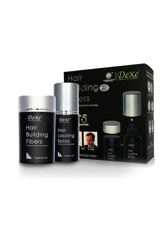 

Dexe Black Hair Builder Kit, 100ml, 2 Pieces