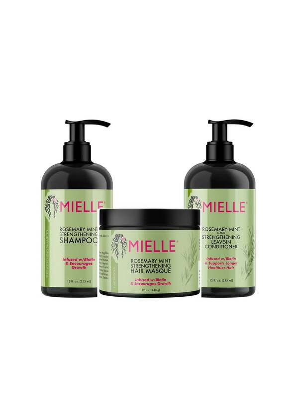 Rosemary Mint Blend Strengthening Shampoo Leave In Conditioner And Hair Masque Set