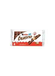 Kinder Bueno Milk Chocolate Bar In Wafer With Hazelnut Cream 21.5g Pack of 10