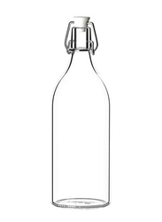 1 Ltr Glass Bottle With Stopper, Clear