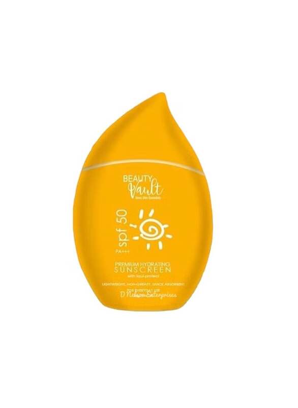 Premium Hydrating Sunscreen SPF 50 PA Lightweight Non Greasy Quick Absorbing Protection 50g