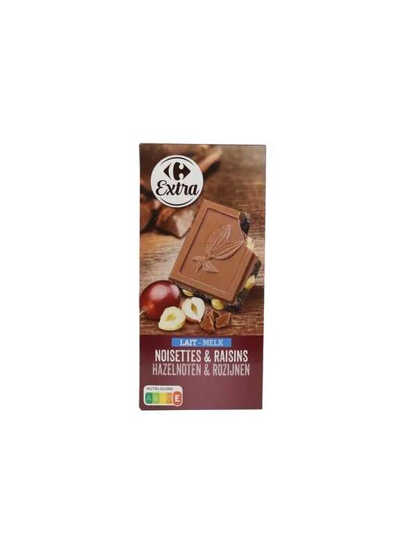 Extra Hazelnut And Raisin Milk Chocolate 200g