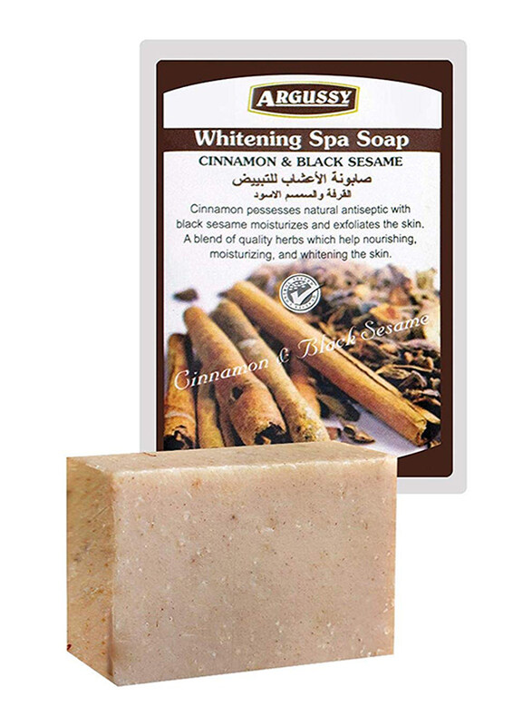 

Argussy Cinnamon & Black Sesame Whitening Spa Soap, 100gm