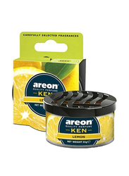 Areon 52g Lemon Ken Perfume Car Air Freshener, Black/Yellow