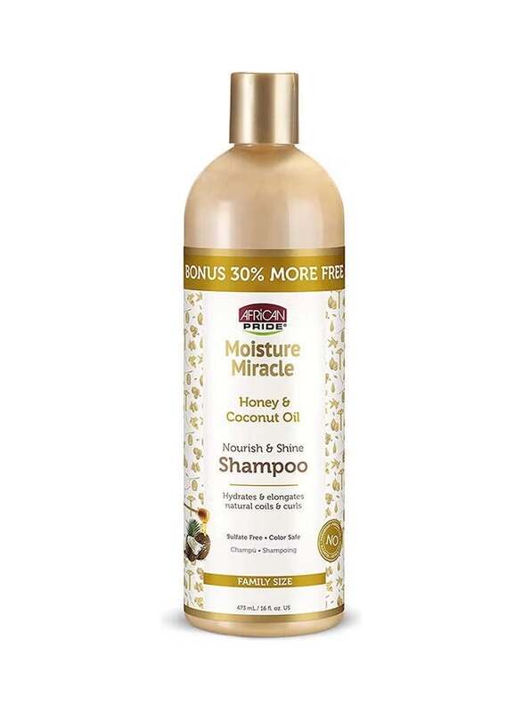 Moisture Miracle Honey And Coconut Oil Shampoo Clear 473ml