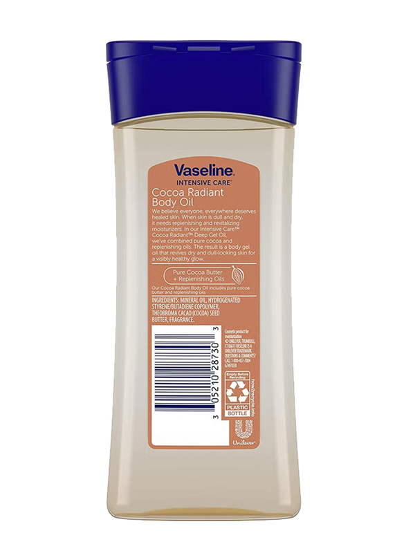 Vaseline Intensive Care Cocoa Radiant Body Oil, 200ml