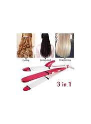Hair Straightener and Curler 3-in-1 Ceramic Hair Curling Iron