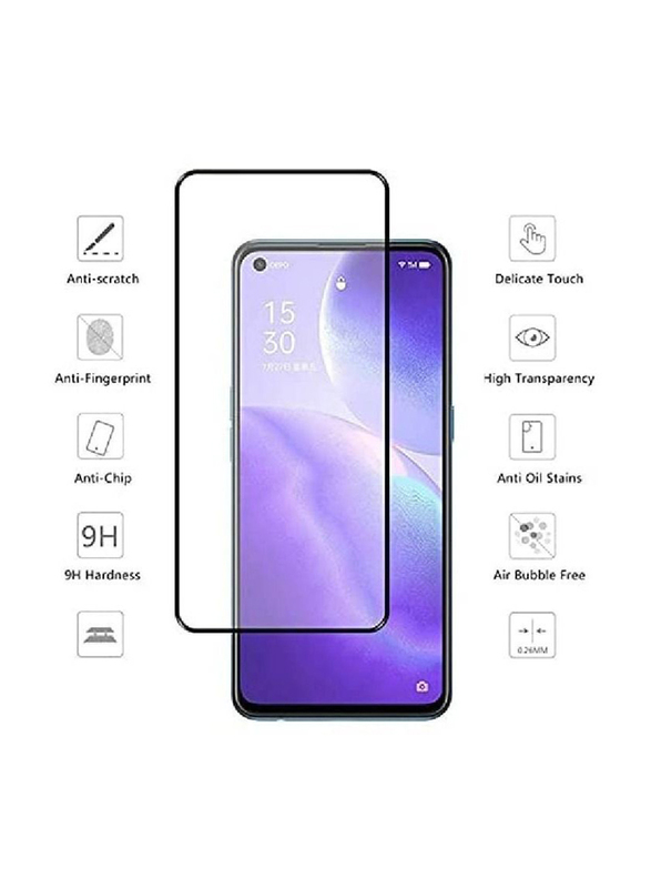 Oppo Reno 5 5g Full-Screen Tempered Glass Screen Protector, Clear