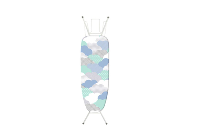 Adjustable Ironing Board with Iron Holder, Multicolour