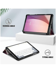 Dux Ducis Xiaomi Pad 6/6 Pro Premium PU Ultra Thin Smart Case Cover with Tempered Glass Screen Protector, Black