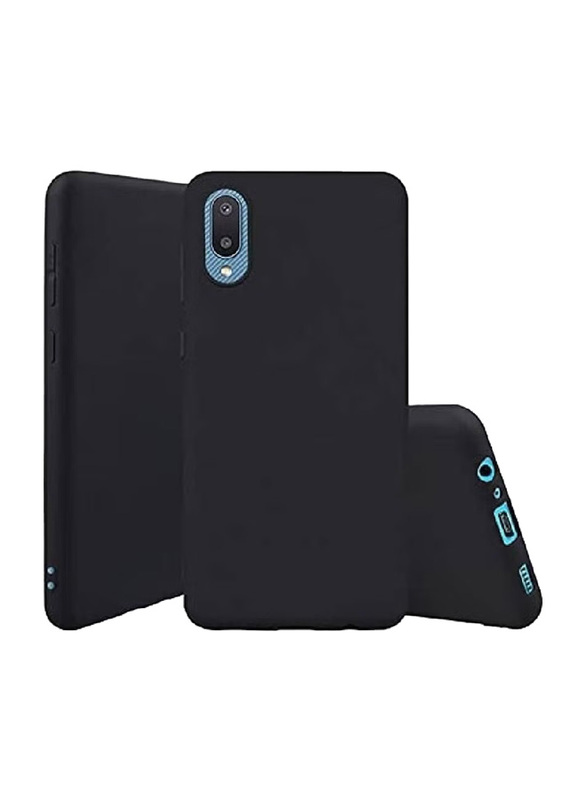 Samsung Galaxy M02 Protective Soft Silicone Mobile Phone Case Cover, Black