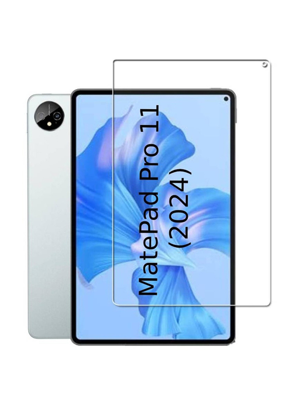 Ineix Huawei MatePad Pro 11 (2024) 9H Hardness HD Anti-Scratch Bubble-Free High-Definition Easy-Installation Tempered Glass Tablet Screen Protector, Clear