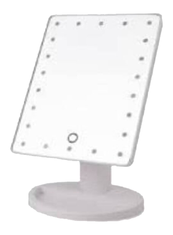 Touch Screen Lightning Vanity Makeup Mirror With Led Lights, White
