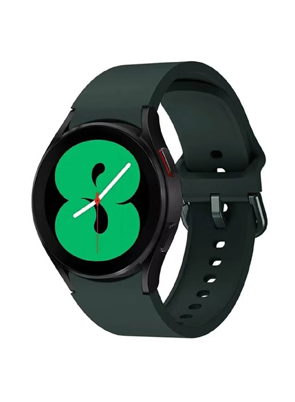 Soft Silicone Sport Band for Samsung Watch 4/Watch 4 Classic, Dark Green