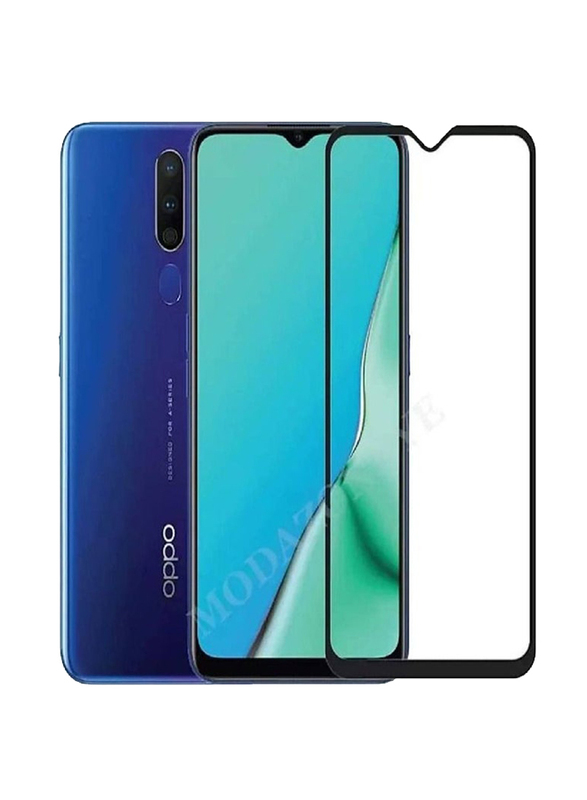 OPPO A9 Hardness Full Coverage Tempered Glass Screen Protector, Clear