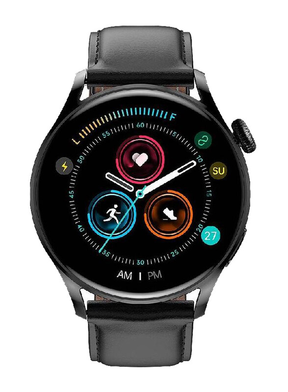 

Generic 46mm Sports Digital Smartwatch Fitness Tracker with Heart Rate, Blood Pressure, Oxygen & Exercise Meter & Step Information, Black