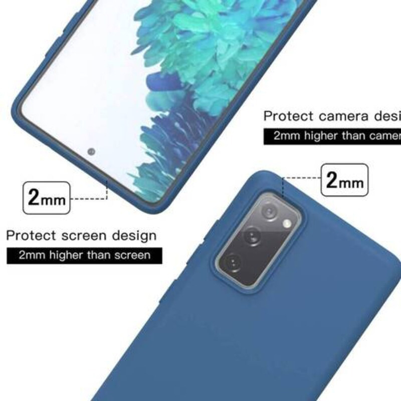 Samsung Galaxy S20 Fe Soft Silicone Mobile Phone Case Cover, Blue