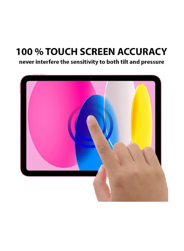 Nillkin Apple iPad (10th Generation) 10.9 Inch 2022 Full Coverage Easy Installation Scratch Resistant Tempered Glass Screen Protector, Clear