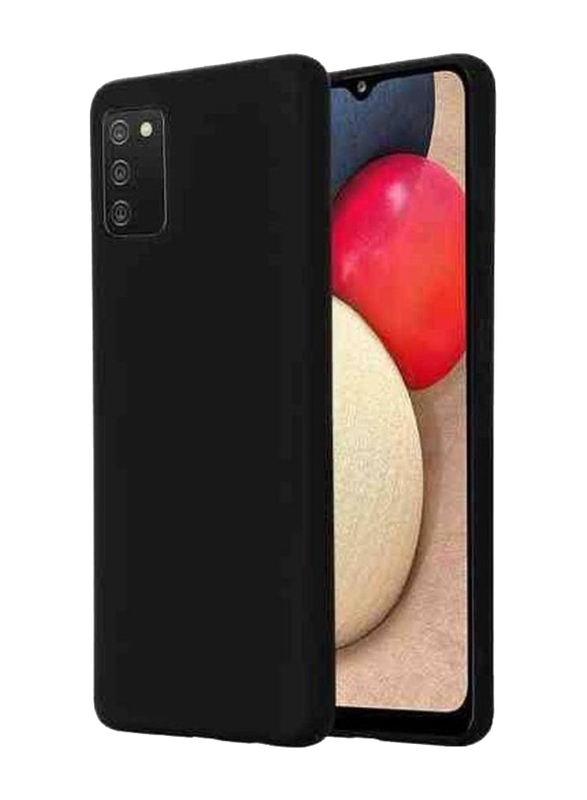 Samsung Galaxy A02s Protective Soft Silicone Back Mobile Phone Case Cover, Black