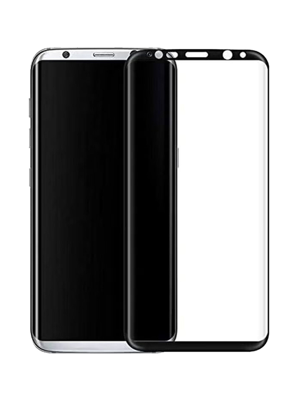 Samsung Galaxy S8 Tempered Glass Screen Protector, Clear/Black